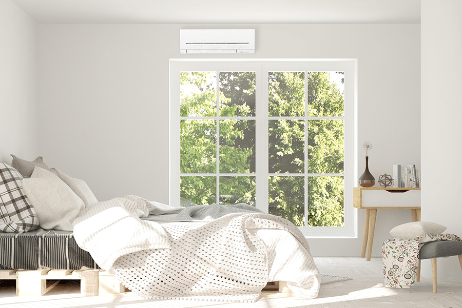 Mitsubishi Electric MSZ-AP Mini installed in bedroom
